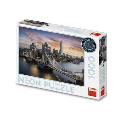 Puzzle soumrak nad Tower Bridge 1000 neon